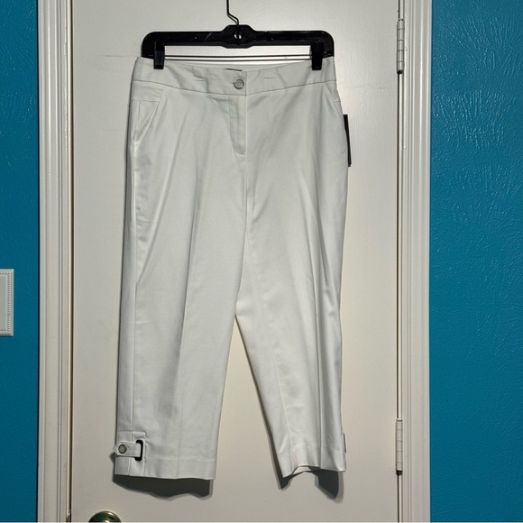 Rafaella White Cropped Pants size 4P nwt - Picture 10 of 13